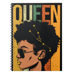 Melanin Koningin Zwart Meisje Magische Afrikaanse  Notitieboek