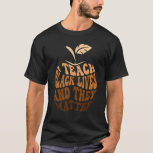 Melanin-leraar in het Teach Black Lives African Hi T-shirt