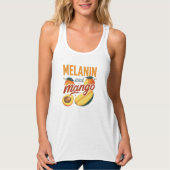 "Melanin & Mango" Black Heritage Summer Tank (Voorkant)