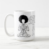 Melanin Meditation Motivatie Quote Koffiemok (Links)