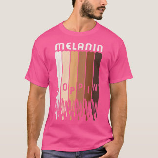 Melanin Poppin African Black History Maand Pride A T-shirt