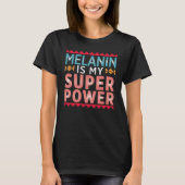 Melanin Poppin Design T-shirt (Voorkant)