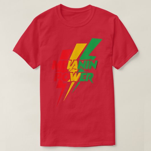 Melanin power junteenth viering 1865 t-shirt (Design voorkant)