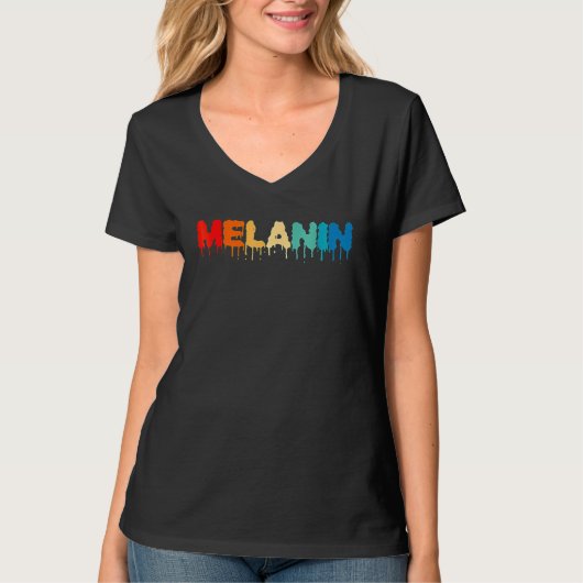 Melanin Pride Black History Month African American T-shirt (Voorkant)
