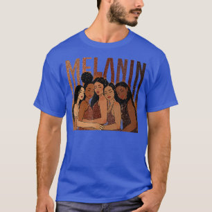 Melanin Princess African American Girls Black Hist T-shirt
