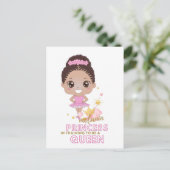 Melanin Princess Training to be Queen Ballerina Briefkaart (Staand voorkant)