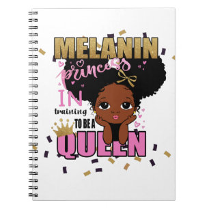 Melanin Princess Training to be Queen Lilibet Gift Notitieboek