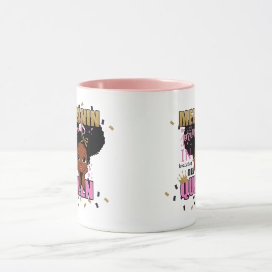 Melanin Prinses in Opleiding tot Koningin Lilibet  Mok (Midden)