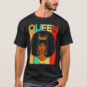 Melanin Queen African American Strong Black Natura T-shirt