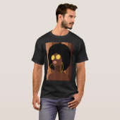 Melanin Queen Afro Lady African American Women's B T-shirt (Voorkant volledig)