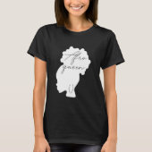Melanin Queen Afro Queen T-shirt (Voorkant)