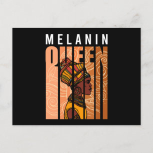 Melanin Queen Black History Mah African American Briefkaart