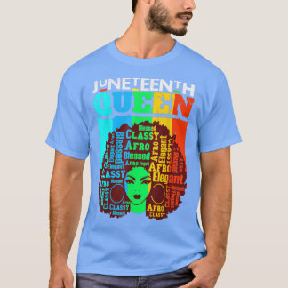 Melanin Queen Positive Motivation Inspiration Word T-shirt