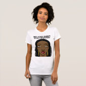 Melanin Queen Trendy T-shirt Top (Voorkant volledig)