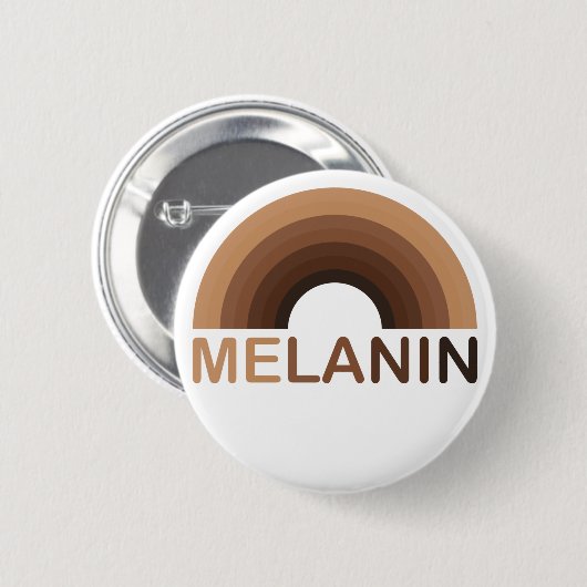 Melanin Rainbow Shades Ronde Button 5,7 Cm (Voorkant /achterkant)