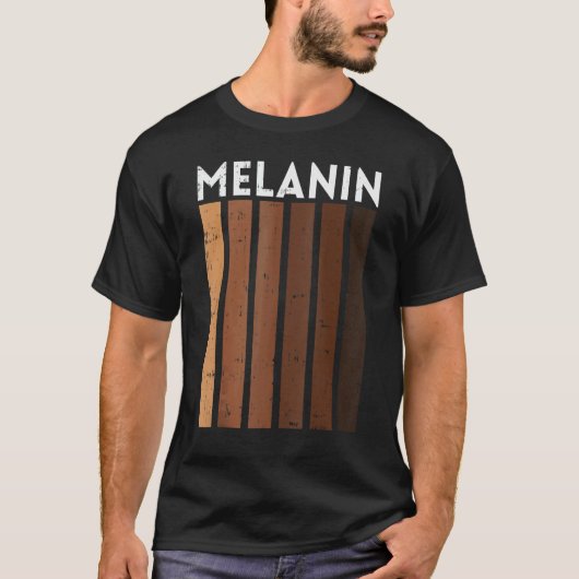 Melanin Shades Black History Pride African America T-shirt (Voorkant)