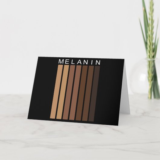 Melanin Shades Folded Wenskaart Kaart (Voorkant)
