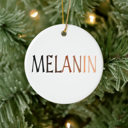 MELANIN Shades of Black Keramisch Ornament (Boom)