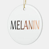 MELANIN Shades of Black Keramisch Ornament (Links)