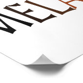 MELANIN Shades of Black Poster (Hoek)