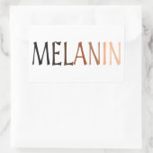 MELANIN Shades of Black Rechthoekige Sticker (Tas)
