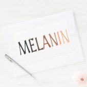 MELANIN Shades of Black Rechthoekige Sticker (Envelop)