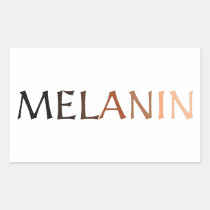 MELANIN Shades of Black Rechthoekige Sticker