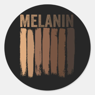 Melanin Shades - Zwarte Pride Gift Ronde Sticker