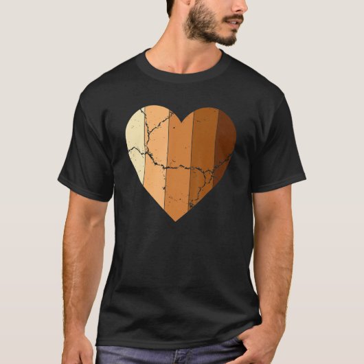 Melanin Skin Tone Hearts, Be Kind, Black History M T-shirt (Voorkant)