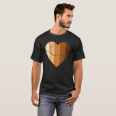 Melanin Skin Tone Hearts, Be Kind, Black History M T-shirt (Voorkant volledig)