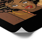 Melanin Social Worker Afro Hair Black Geschiedenis Poster (Hoek)