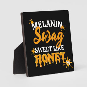 MELANIN Sweet like Honey SWAG Monogram Fotoplaat