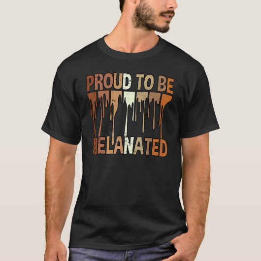 Melanin Trots om gemelaniseerd Afrikaans Koningin T-shirt (Voorkant)