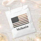 Melanin USA Flag African American Black History Bedankzakje (Geknipt)