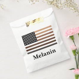 Melanin USA Flag African American Black History Bedankzakje
