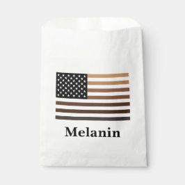 Melanin USA Flag African American Black History Bedankzakje
