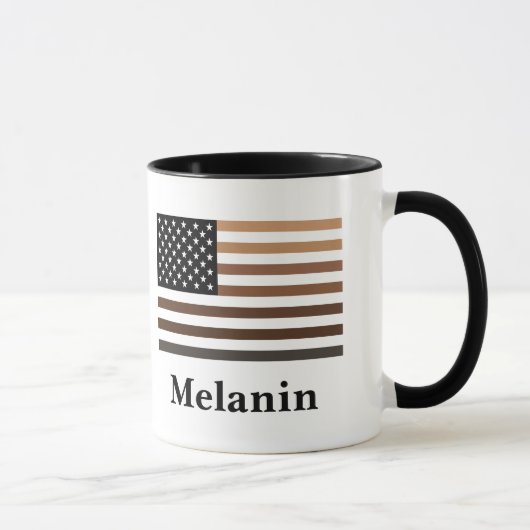 Melanin USA Flag African American Black History Mok (Rechts)