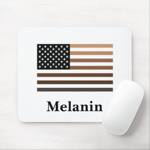 Melanin USA Flag African American Black History Muismat