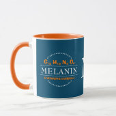 MELANIN Winnende Formule Teal Monogram Mok (Links)