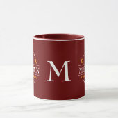 MELANIN Winning Formula Burgundy Monogram Mok (Midden)