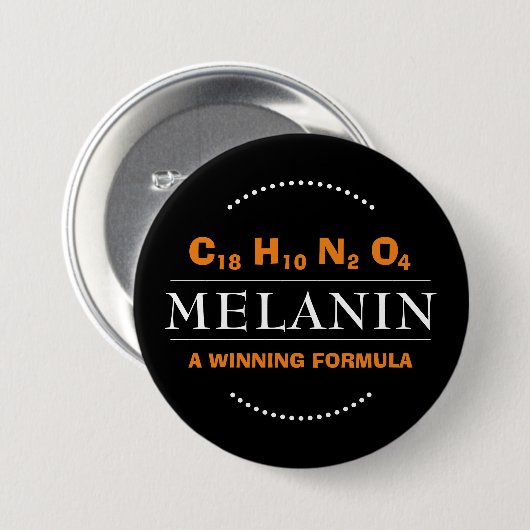 MELANIN Winning Formula Ronde Button 7,6 Cm (Voorkant /achterkant)