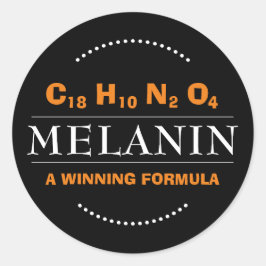 MELANIN Winning Formula Ronde Sticker
