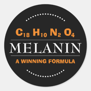MELANIN Winning Formula Ronde Sticker