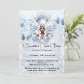 Melanin winter prinses sprookjesachtige portaal be kaart (Staand voorkant)