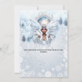 Melanin winter prinses sprookjesachtige portaal be kaart (Achterkant)