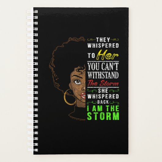 Melanin Women African American Pride Black History Planner (Voorkant)