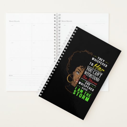 Melanin Women African American Pride Black History Planner (Display)
