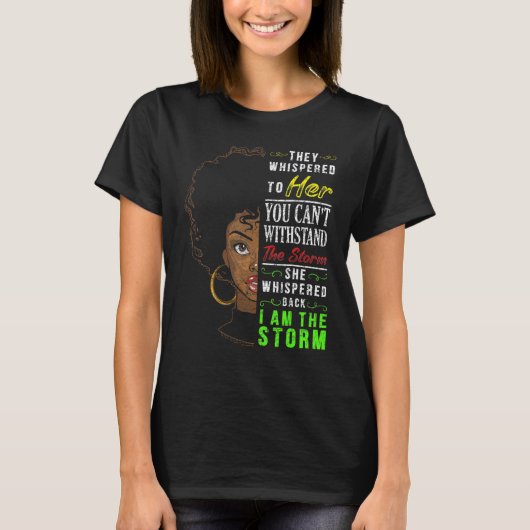 Melanin Women African American Pride Black History T-shirt (Voorkant)