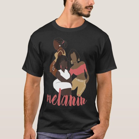 Melanin Zwart Liefde Zwart Excellence Vrouwen van T-shirt (Voorkant)