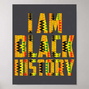 Melanine Afrikaanse wortels Black History Month cu Poster